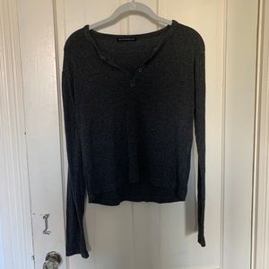 Brandy Melville Grey Henley